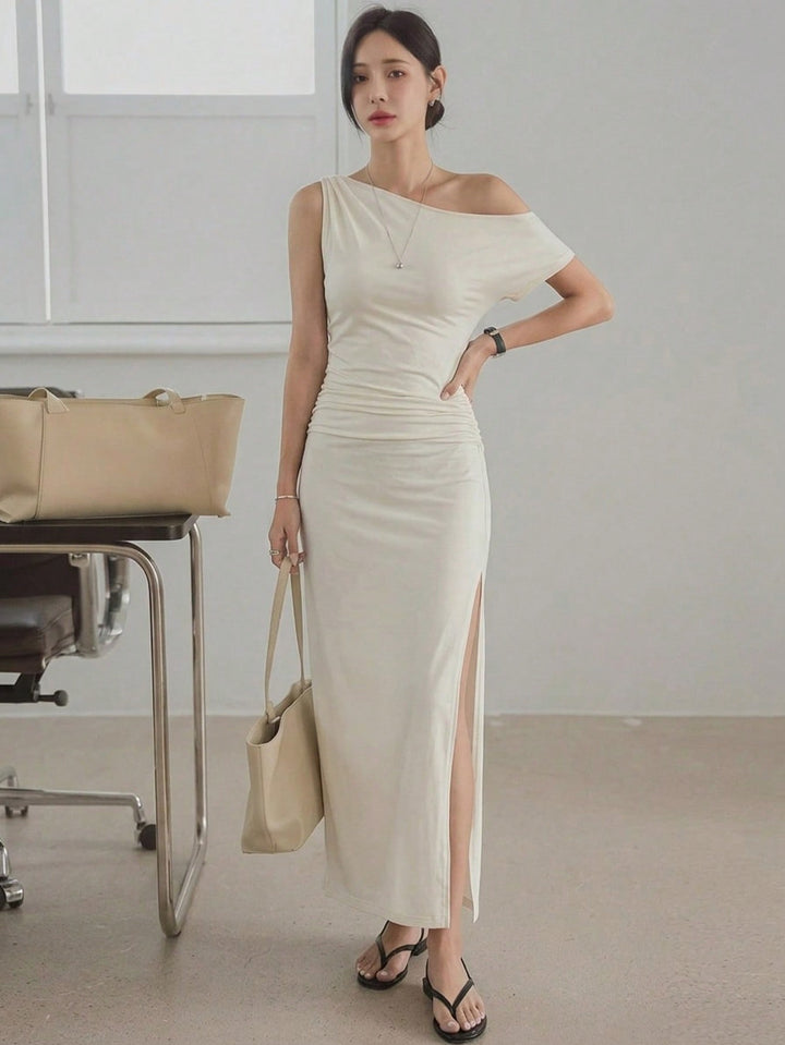 Rochie maxi SHEIN, bej