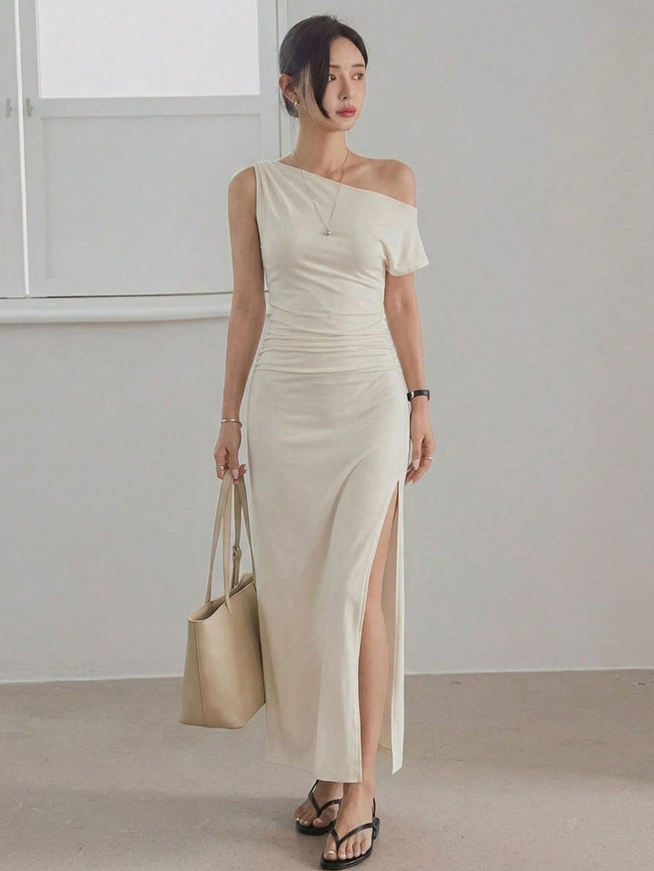 Rochie maxi SHEIN, bej