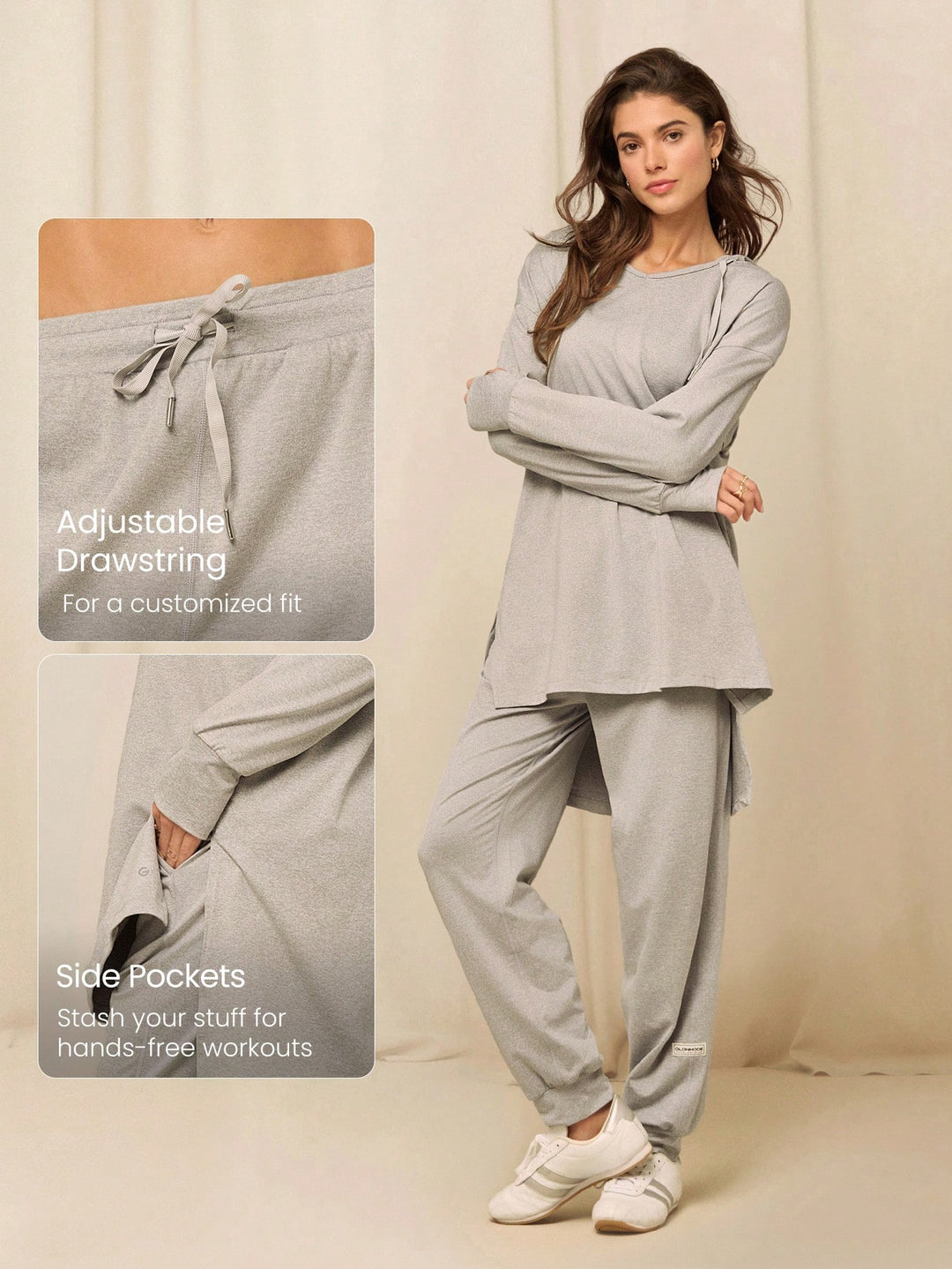 Pantaloni SHEIN, gri