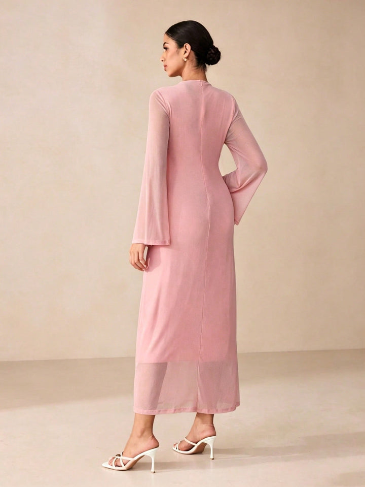 Rochie maxi SHEIN, roz