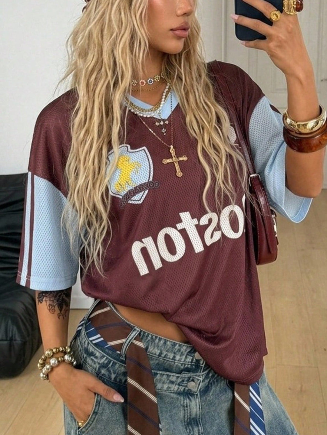 Tricou SHEIN, vișiniu