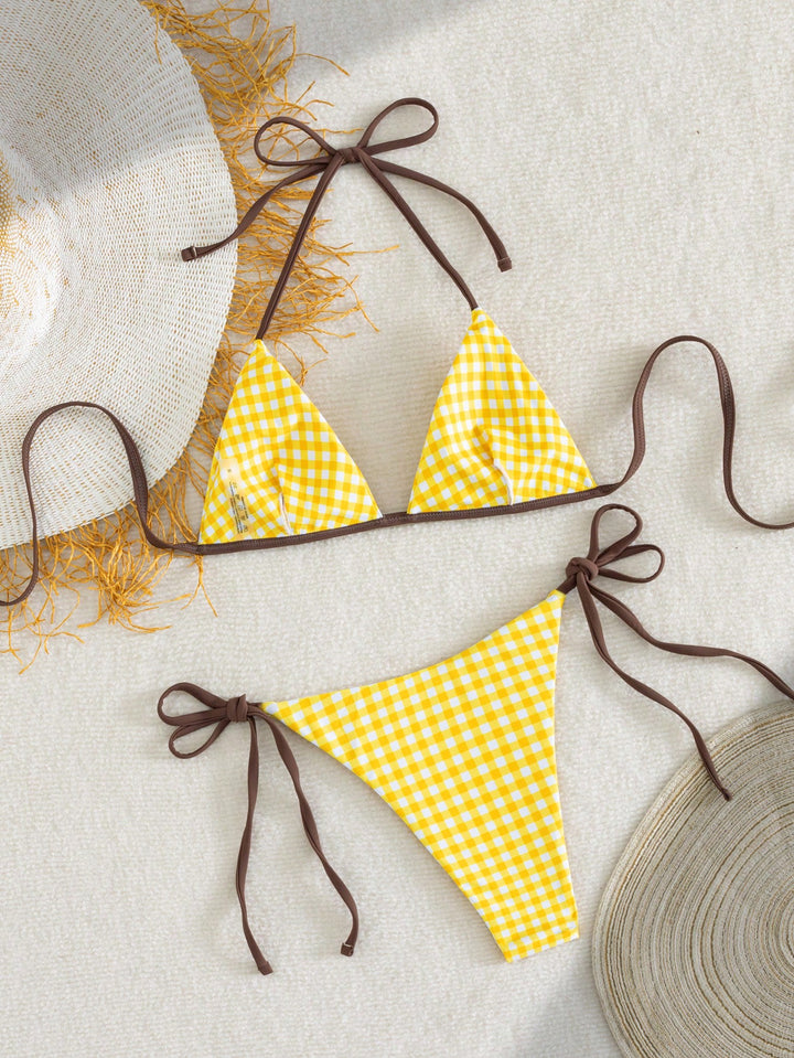 Set bikini SHEIN, galben