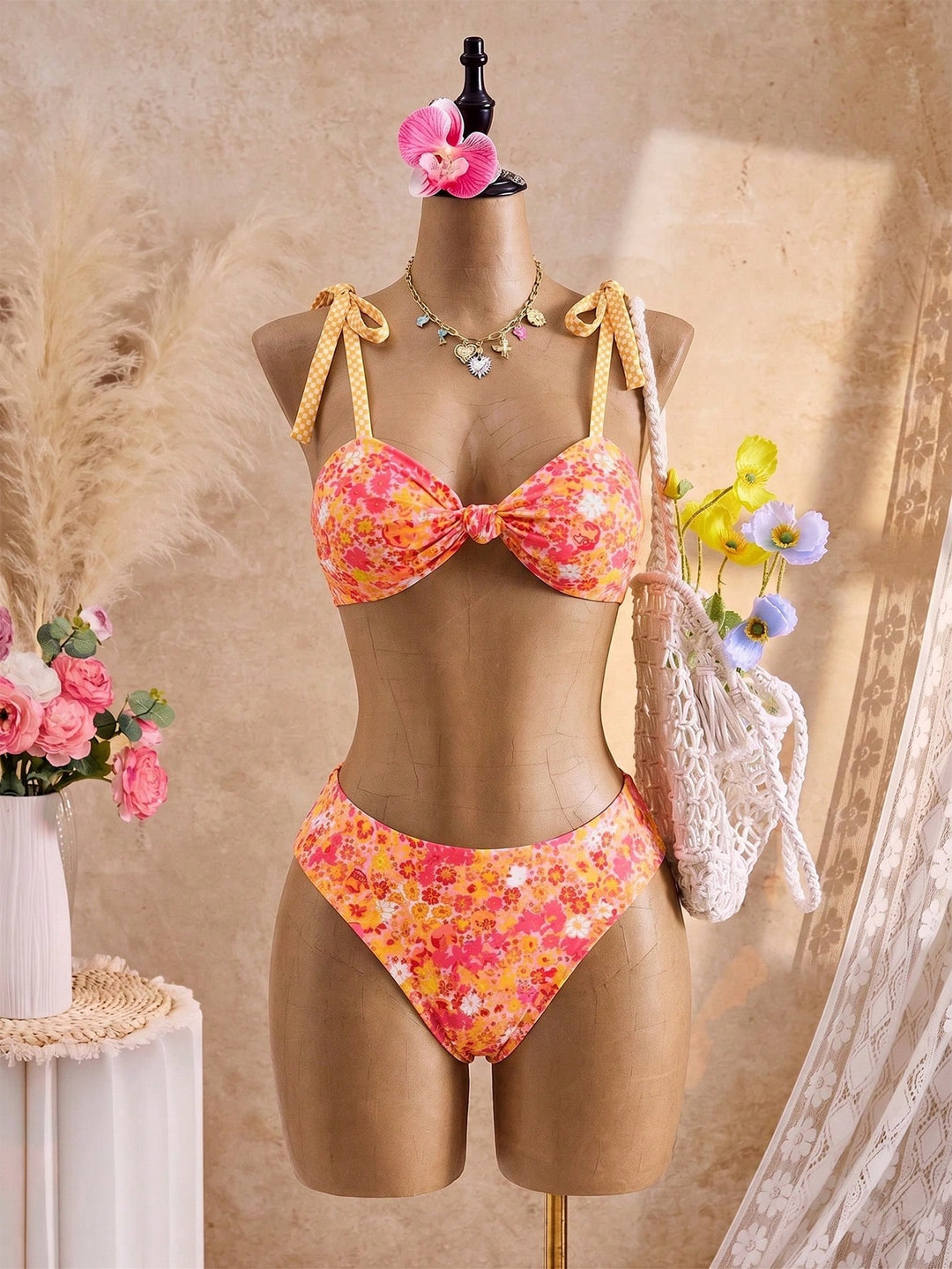 Set bikini de baie SHEIN, mix culori