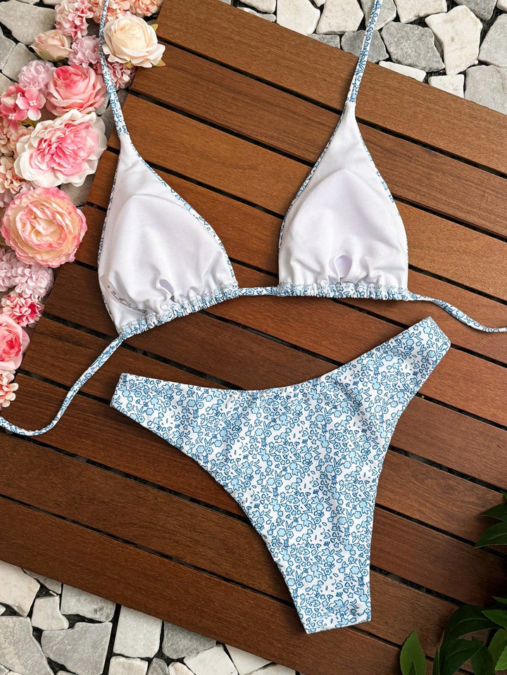 Set bikini SHEIN, albastru