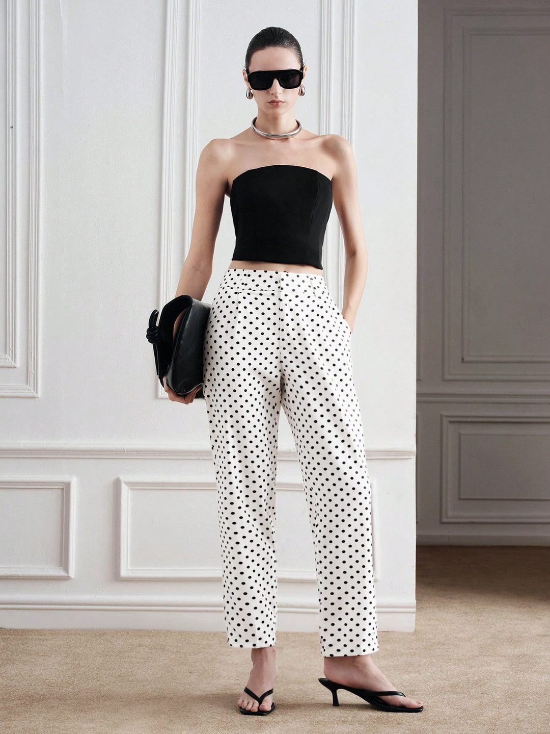 Pantalon SHEIN, negru