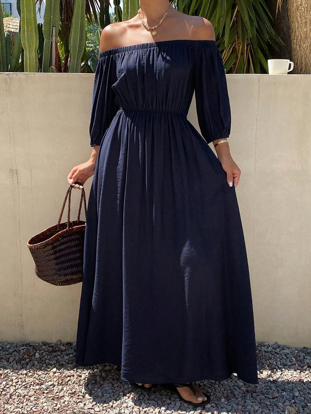 Rochie maxi SHEIN, albastru