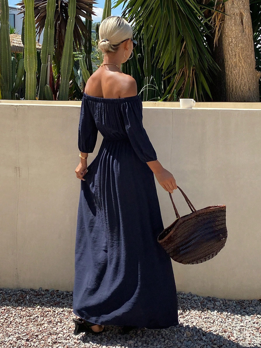 Rochie maxi SHEIN, albastru