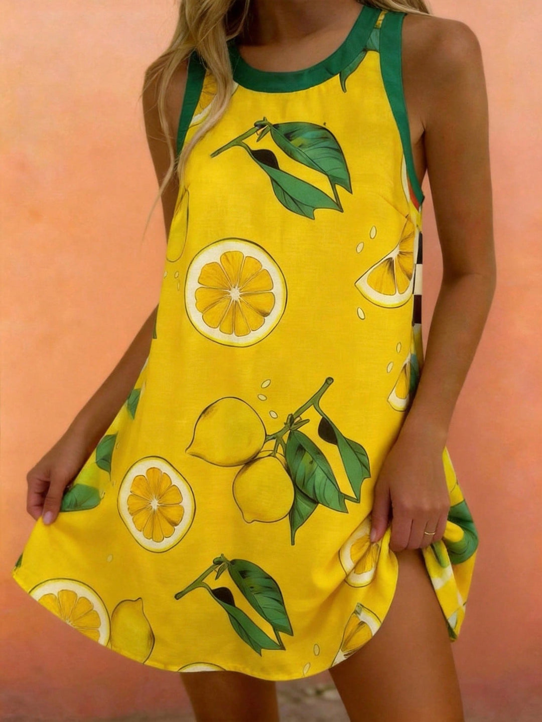 Rochie scurtă SHEIN, galben