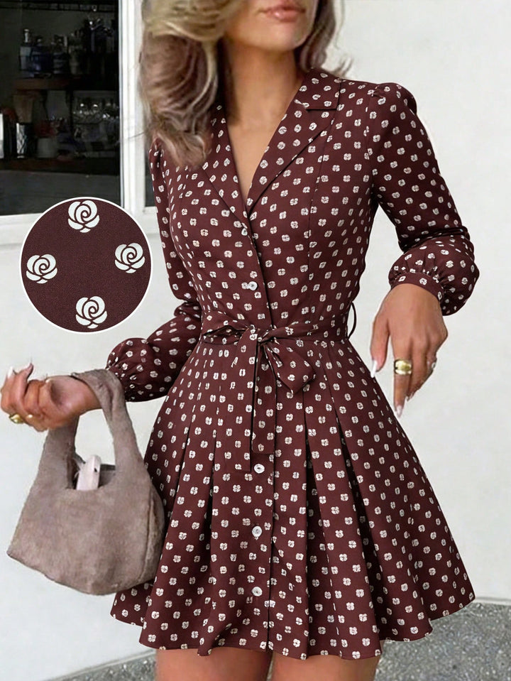Rochie scurtă SHEIN, maro