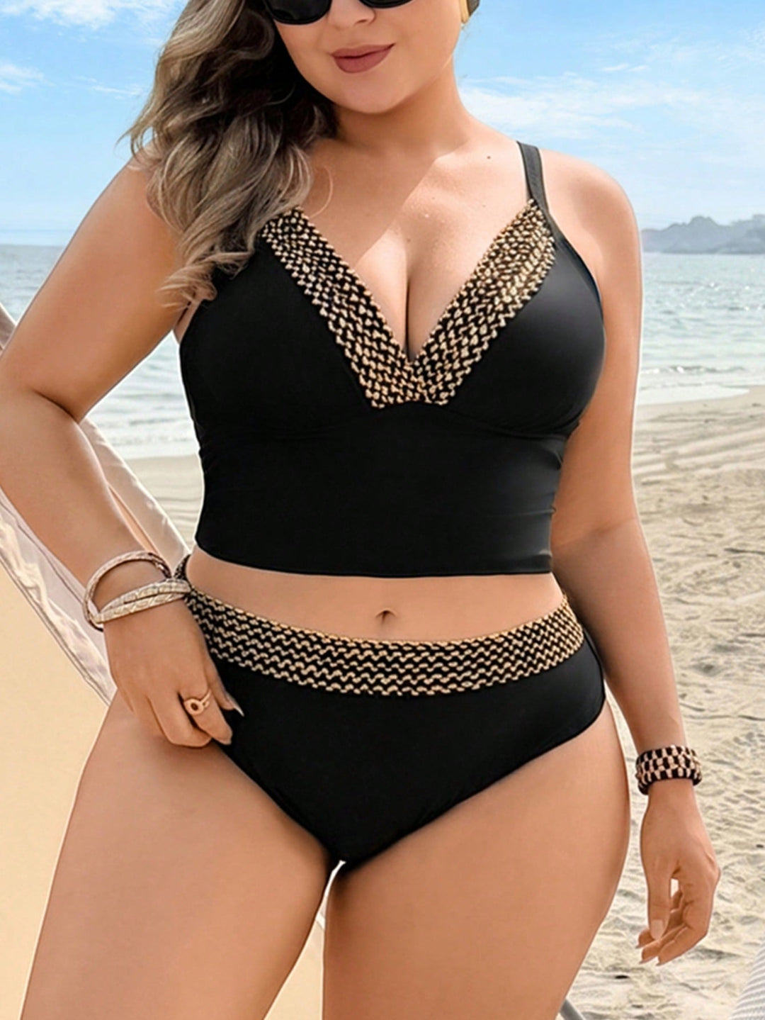 Costum de baie SHEIN, negru