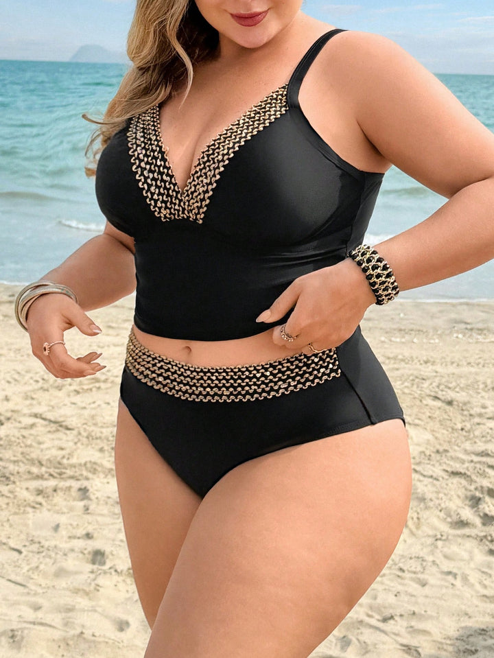 Costum de baie SHEIN, negru