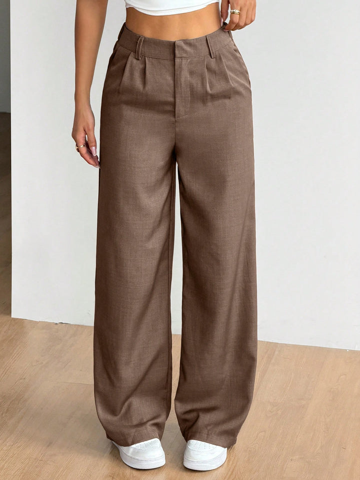 Pantaloni SHEIN, maro