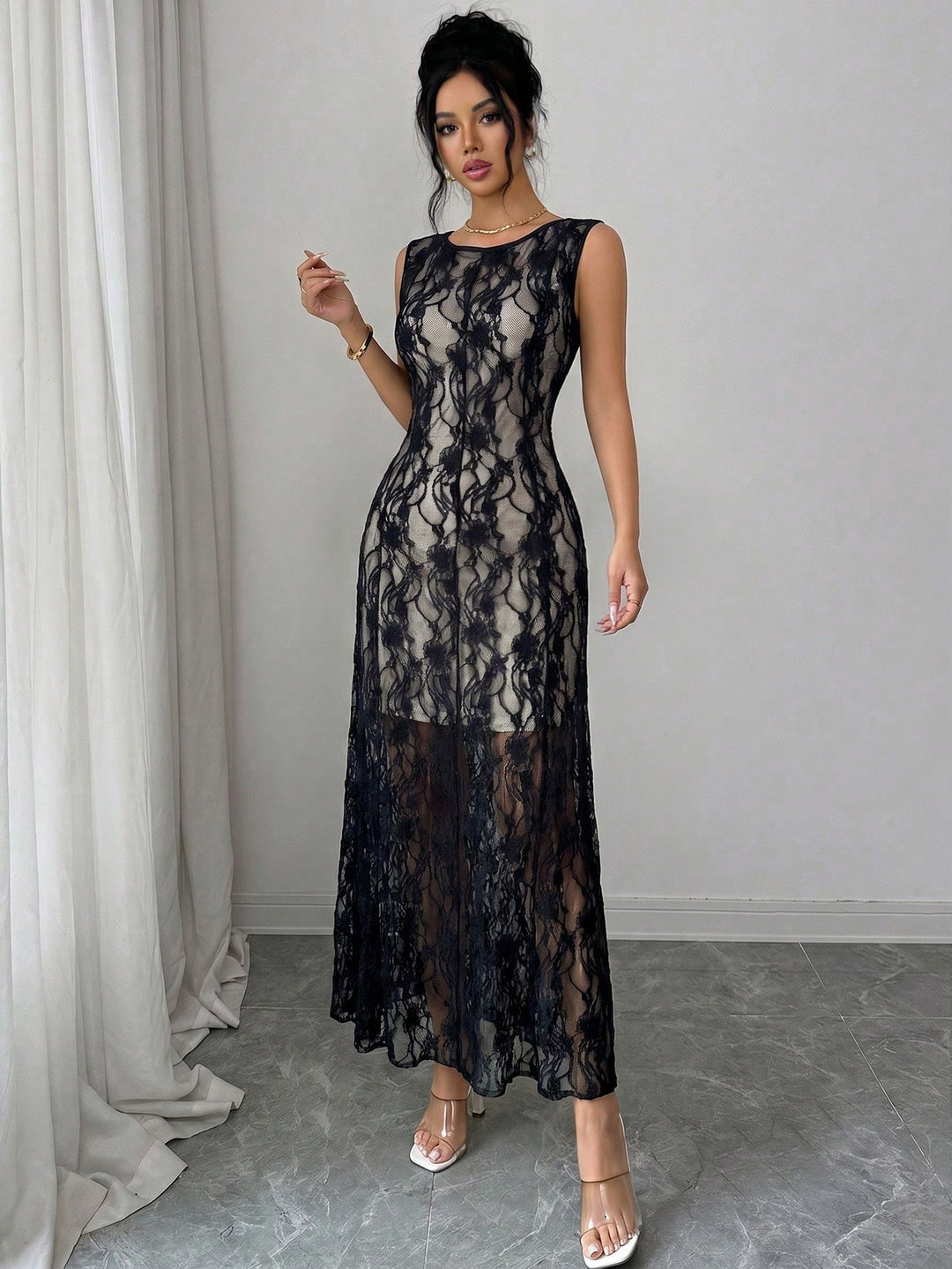 Rochie midi SHEIN, mix culori
