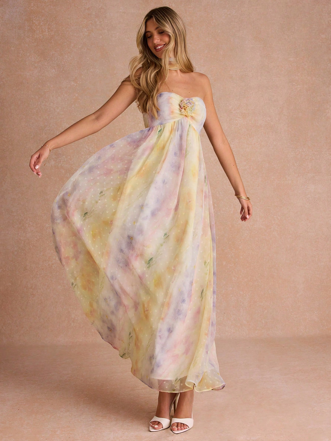 Rochie maxi SHEIN, mix culori