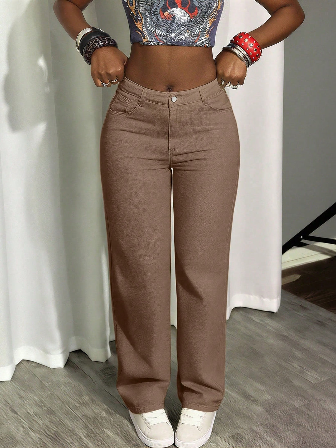 Jeans SHEIN, maro