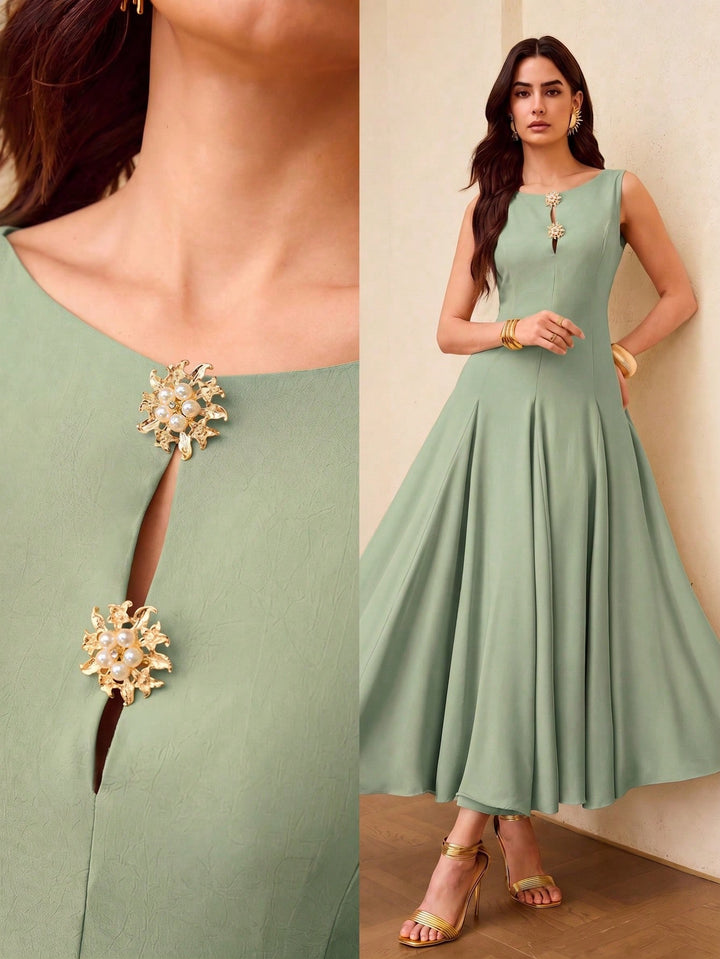Rochie midi SHEIN, verde