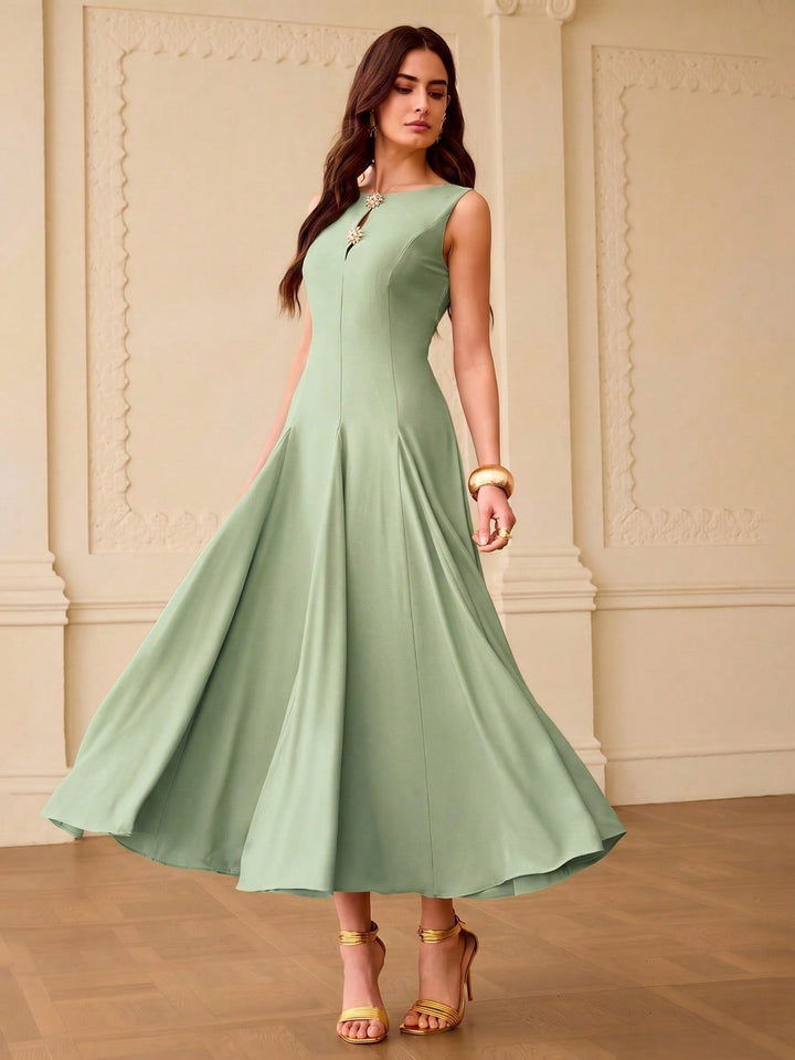 Rochie midi SHEIN, verde