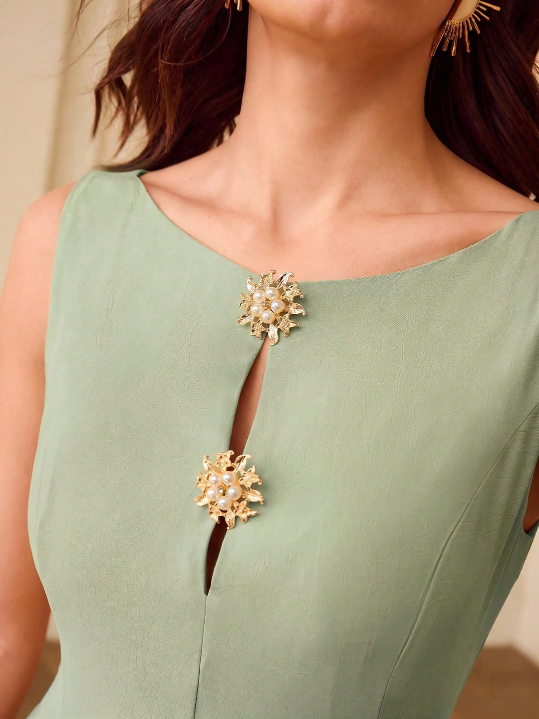 Rochie midi SHEIN, verde