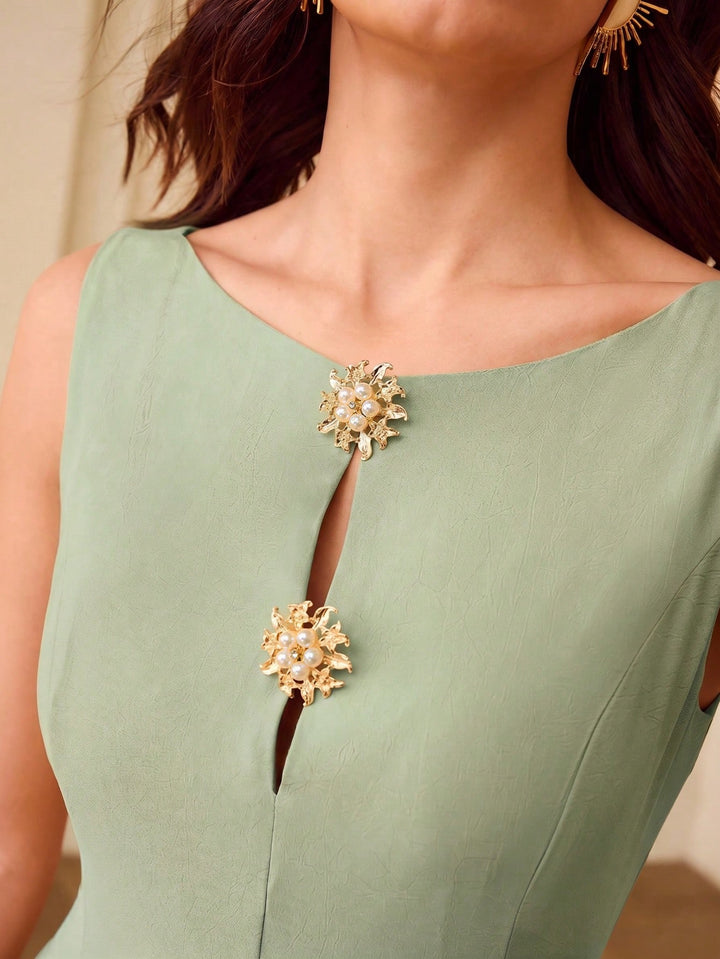 Rochie midi SHEIN, verde
