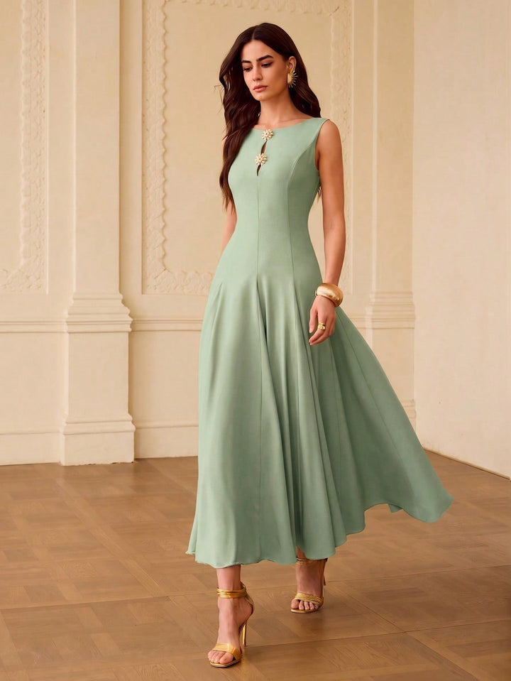 Rochie midi SHEIN, verde