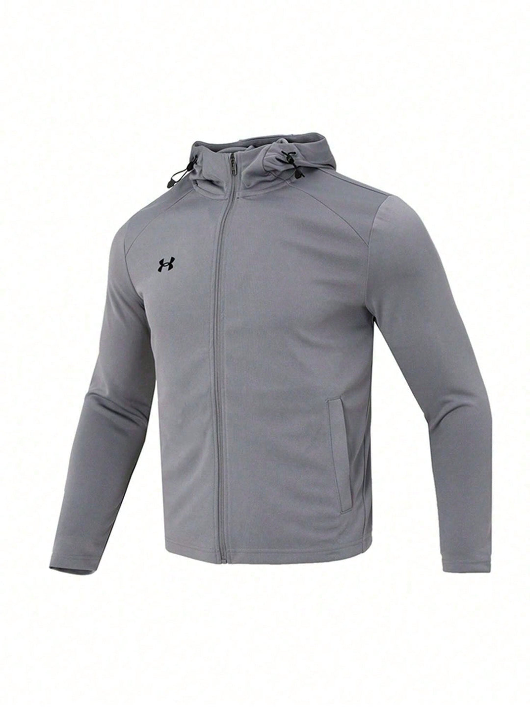 Cipzáras kapucnis pulóver UNDER ARMOUR, szürke