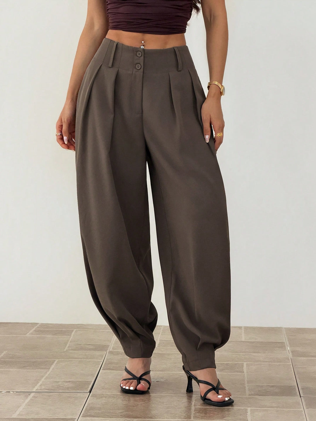 Pantaloni SHEIN, kaki