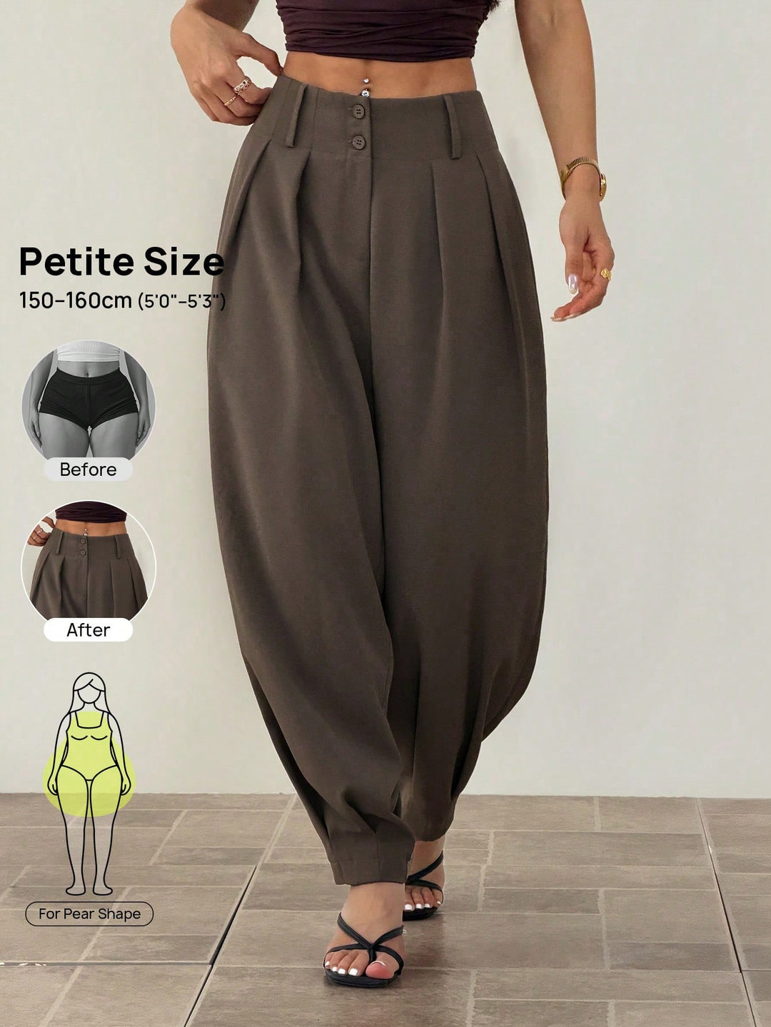 Pantaloni SHEIN, kaki