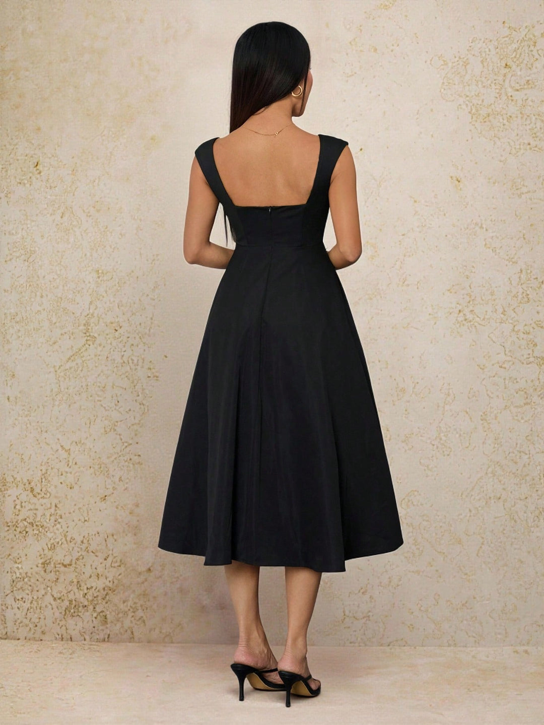 Rochie midi SHEIN, negru