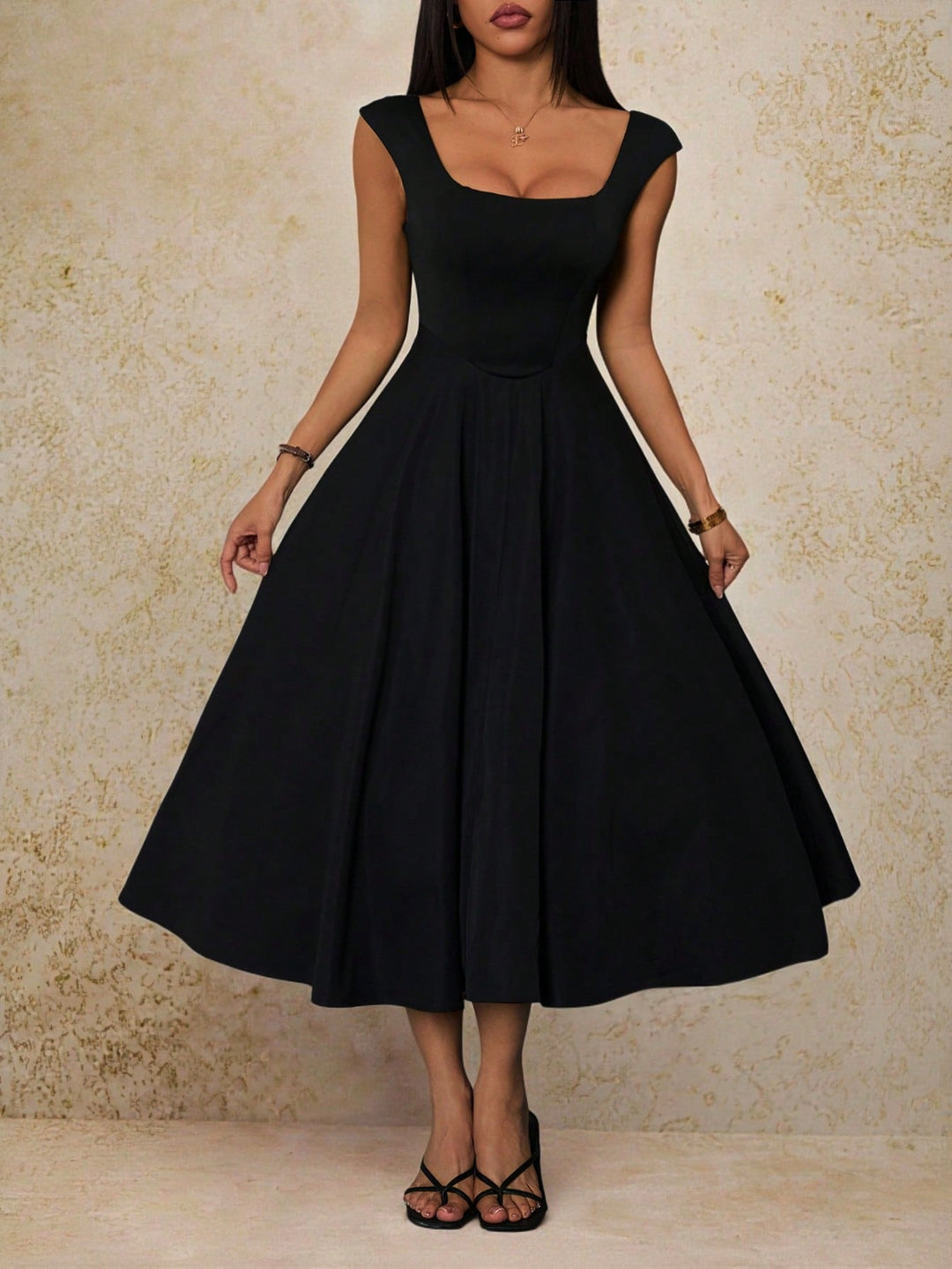 Rochie midi SHEIN, negru