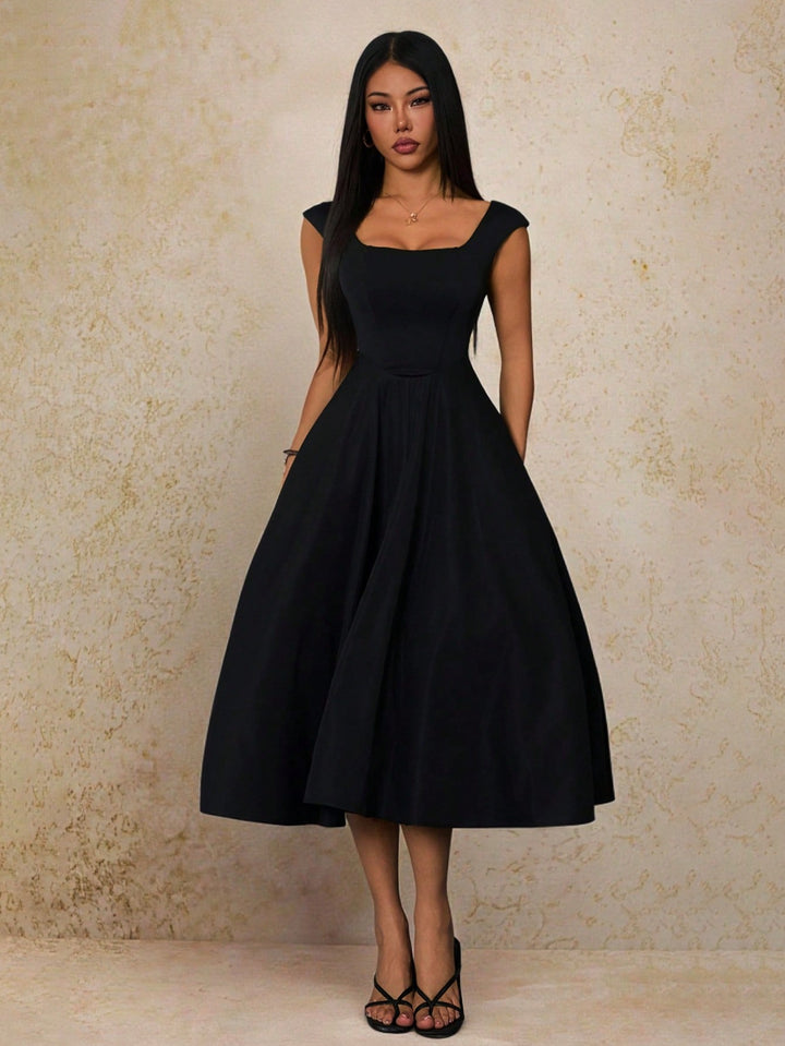 Rochie midi SHEIN, negru
