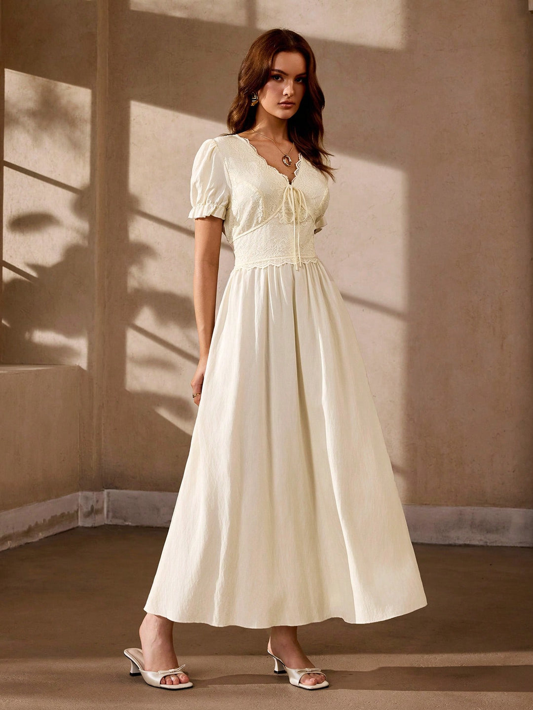 Rochie maxi SHEIN, portocaliu