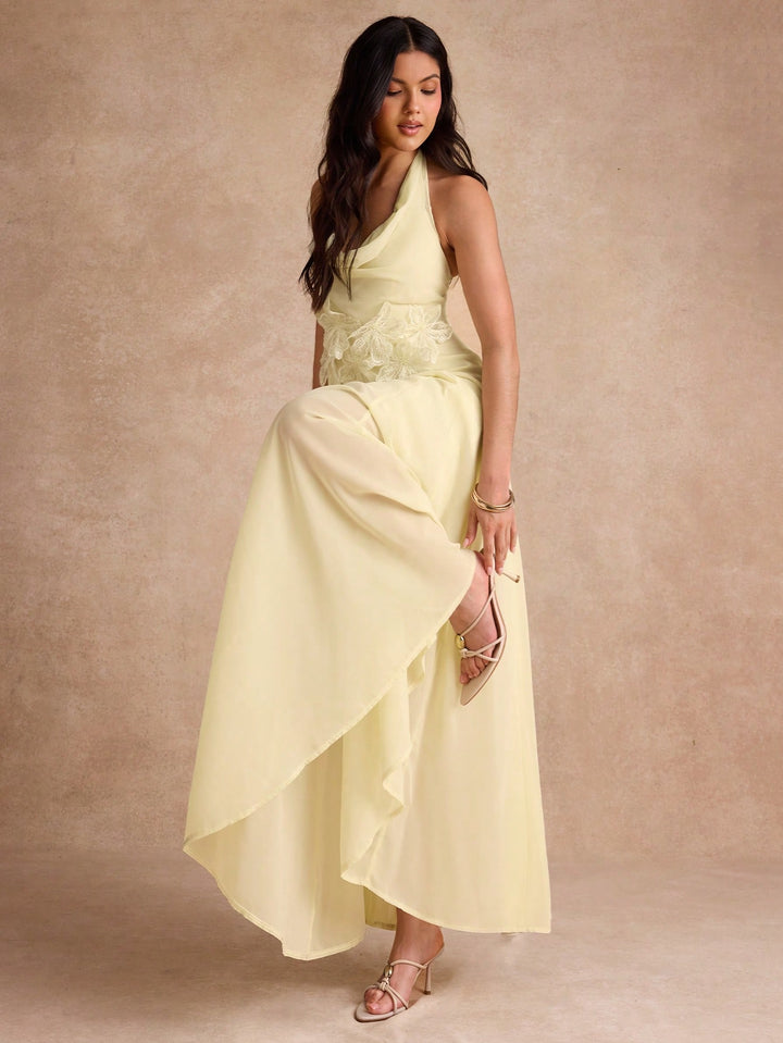 Rochie maxi SHEIN, galben
