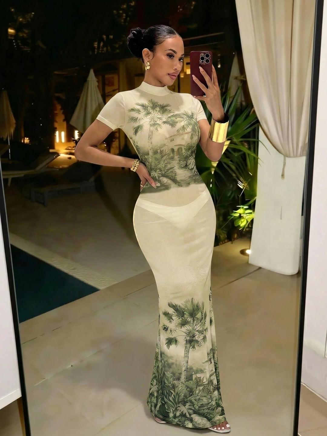 Rochie maxi SHEIN, galben