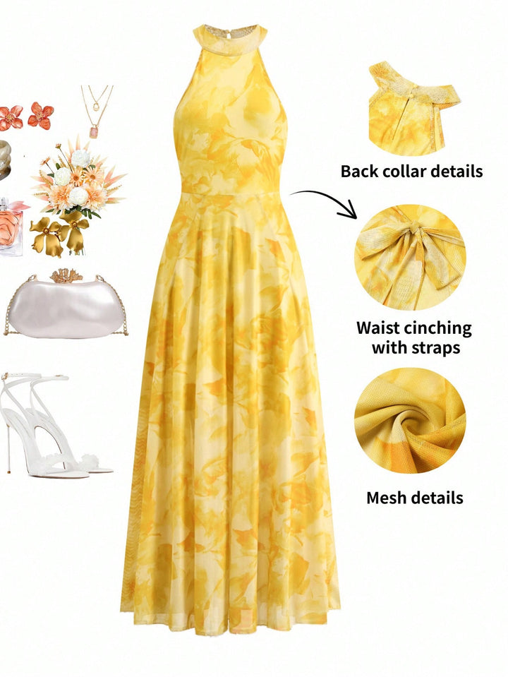 Rochie maxi SHEIN, galben