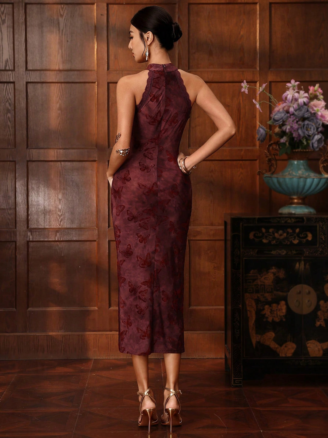 Rochie midi SHEIN, mix culori