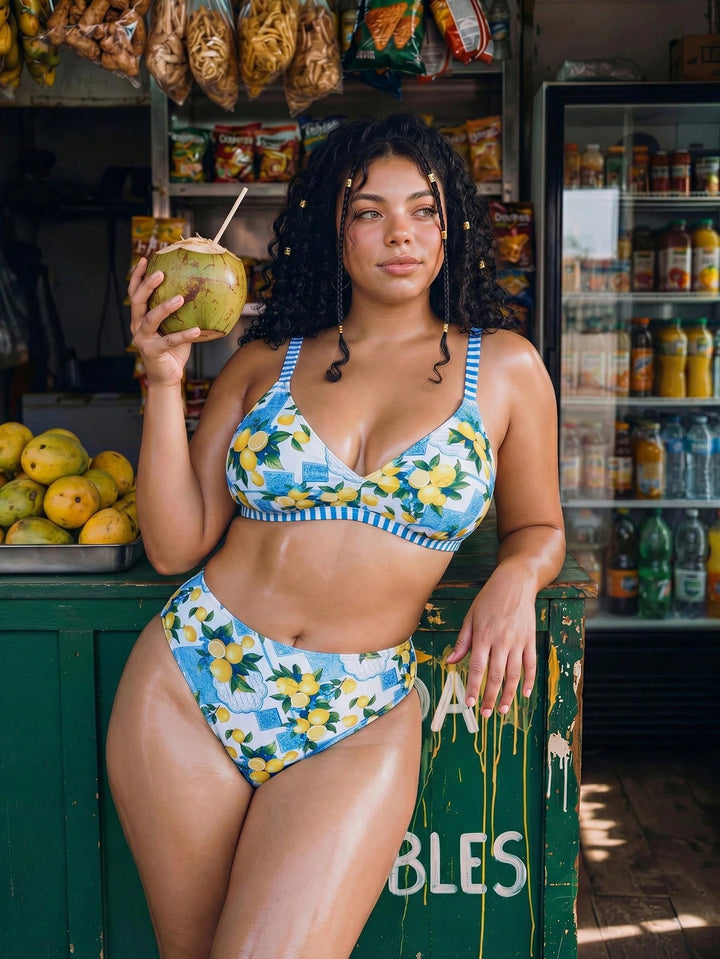 Set bikini de baie SHEIN, mix culori