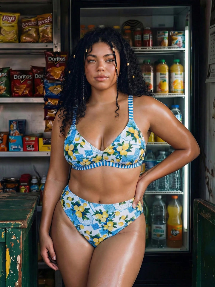 Set bikini de baie SHEIN, mix culori