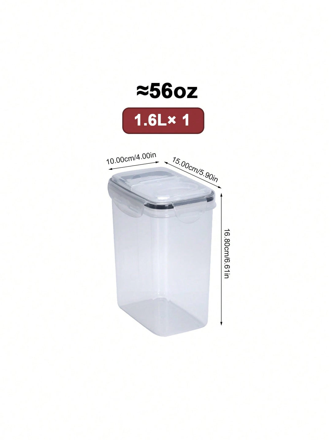 Recipient pentru depozitare alimente SHEIN, transparent