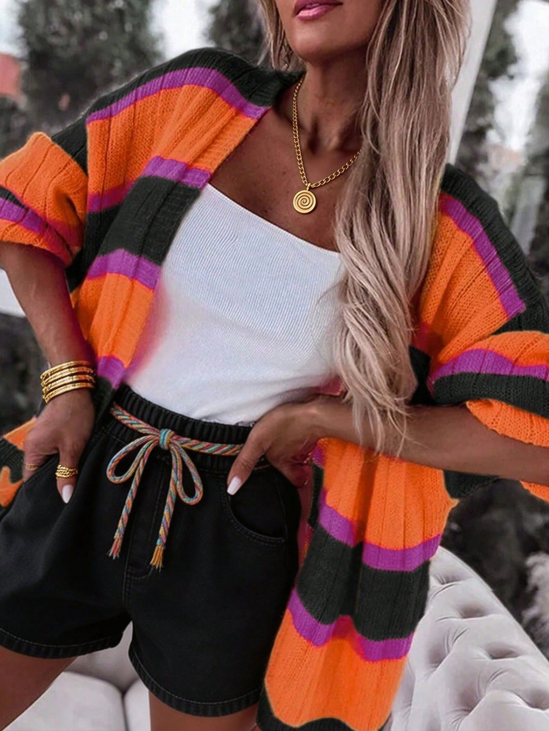 Cardigan SHEIN, mix culori
