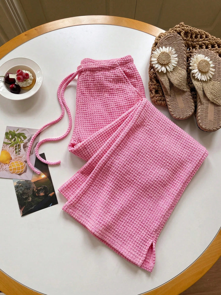 Pantaloni SHEIN, roz