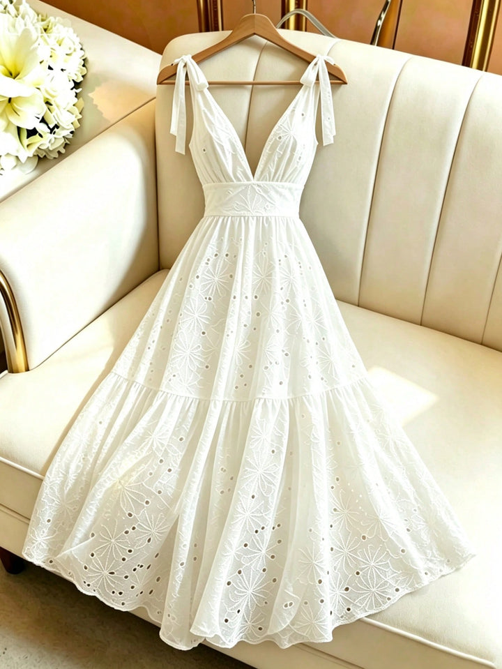 Rochie maxi SHEIN, alb