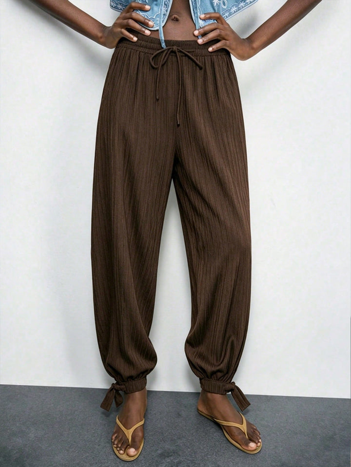 Pantaloni SHEIN, maro