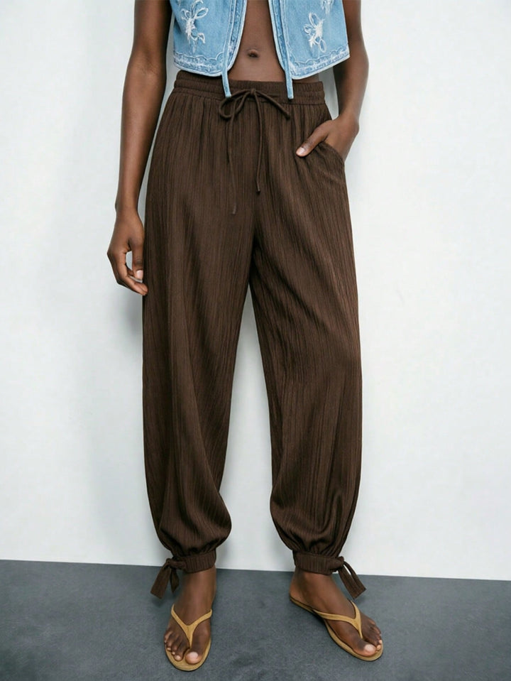 Pantaloni SHEIN, maro