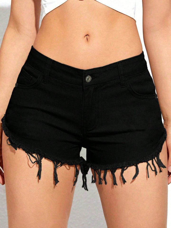 Pantaloni scurți SHEIN, negru