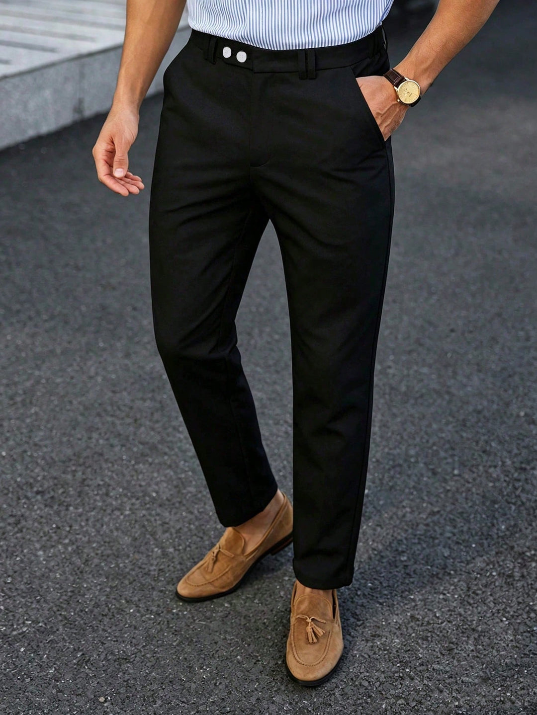 Pantaloni SHEIN, negru