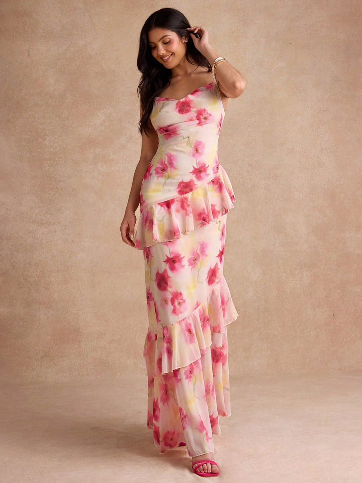Rochie maxi SHEIN, roz