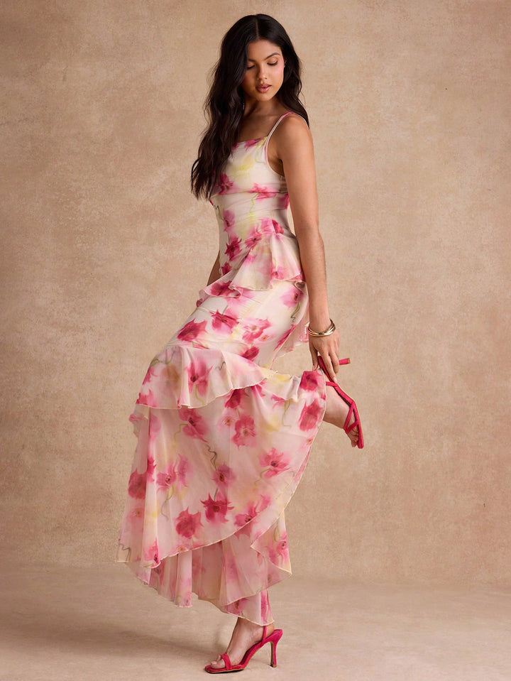Rochie maxi SHEIN, roz
