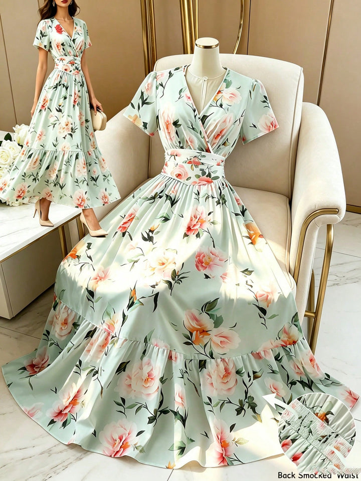 Rochie maxi SHEIN, mix culori