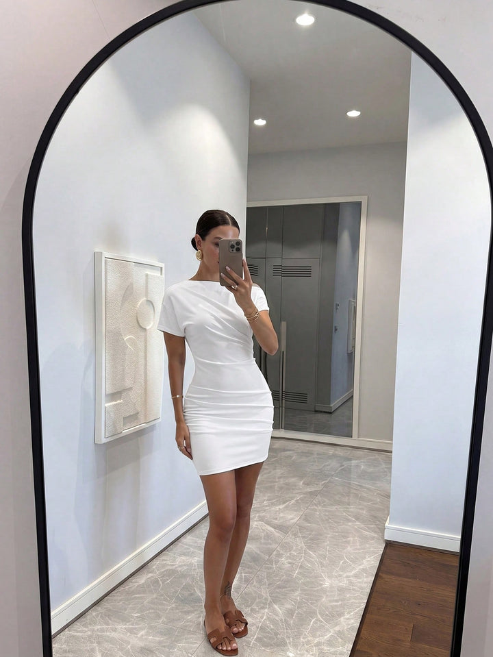 Rochie mini SHEIN, alb