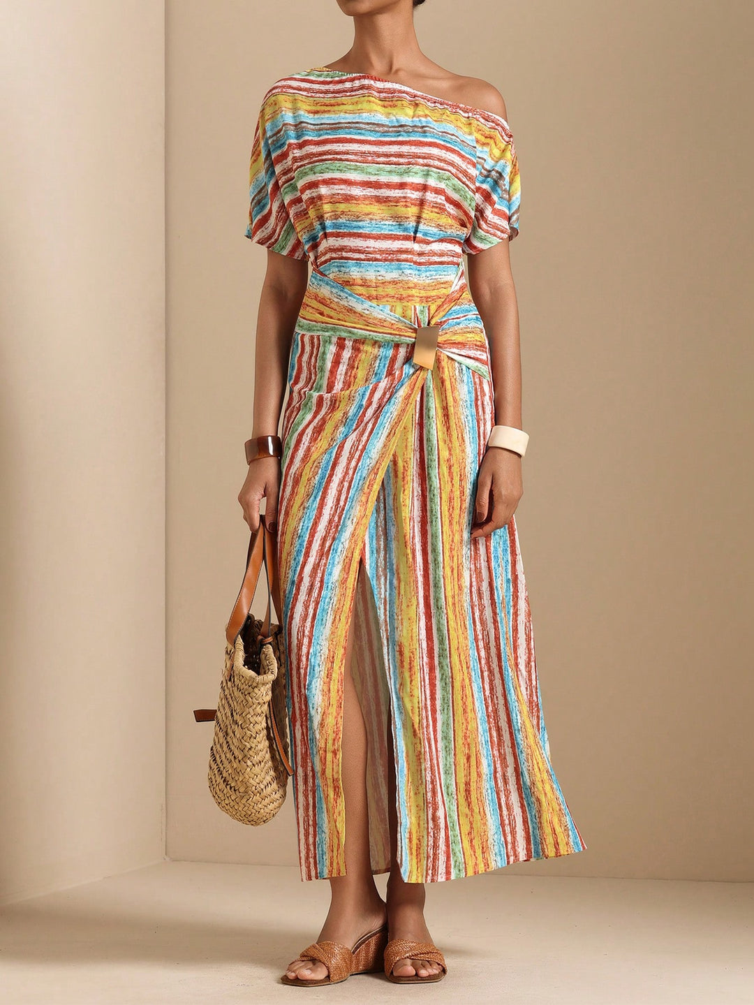 Rochie maxi SHEIN, mix culori